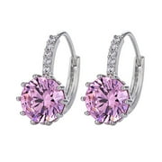 NRUDPQV Earrings for Women Personality Romantic Retro Diamond Love Metal Cold Light Earrings Ladies Jewelry Womens Jewelry hoop Earrings for Women Pink Jewelry