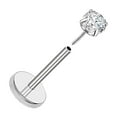 thumbnail image 1 of Earrings for Men and Women – Flat Back Non-Threaded Jewelry for Nose Lip Cartilage Puncture Piercing Style and Everyday Wear, 1 of 5