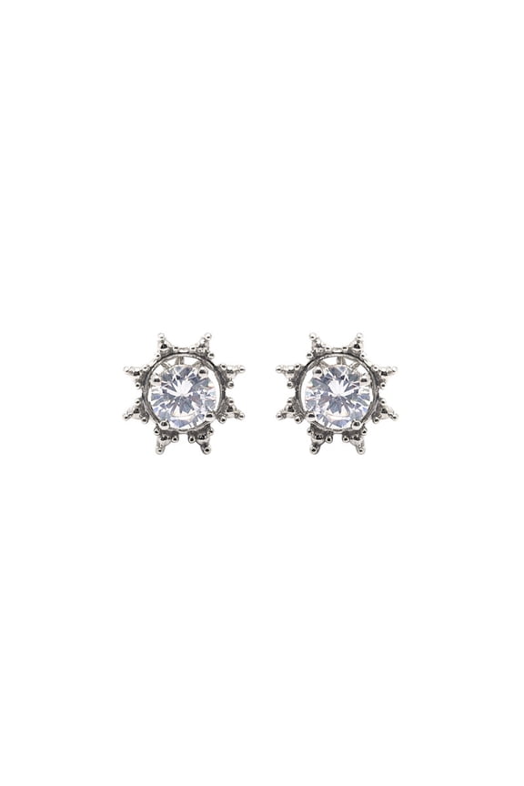 Earrings for Girlfriend | Sunburst Studs | Sterling Silver 925 | Perfect Gift Idea