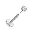 thumbnail image 1 of Earrings for Puncture Jewelry - Flat Back Non Threaded Push In Earrings for Nose Lip Cartilage Piercings Male and Female, 1 of 5