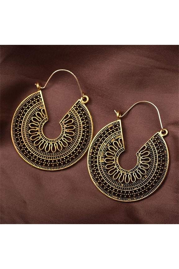 Earrings for Women Bohe-mia Retro Hollowed Out Earrings Stud Earrings Sequins Tassels Earring Gorgeous Jewelry Earrings For Prom Party