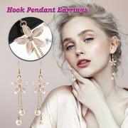GNOBOGI Earrings for Women Grils Ladies Trendy Floral Diamond Long Tassel Earring Beach Party Jewelry Gifts Up to 65% off