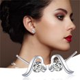 Earrings for Women,HeartShaped Temperament Highlight Ladies Earrings