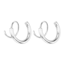 Earrings for Women Spiral Double Ring Twist Earrings Simple and Delicate Design Suitable for All Occasions