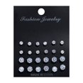 thumbnail image 1 of Earrings for Women Women Earrings New 12 Pairs/Set Crystal Zircon Stud Earrings Set for Women, 1 of 9