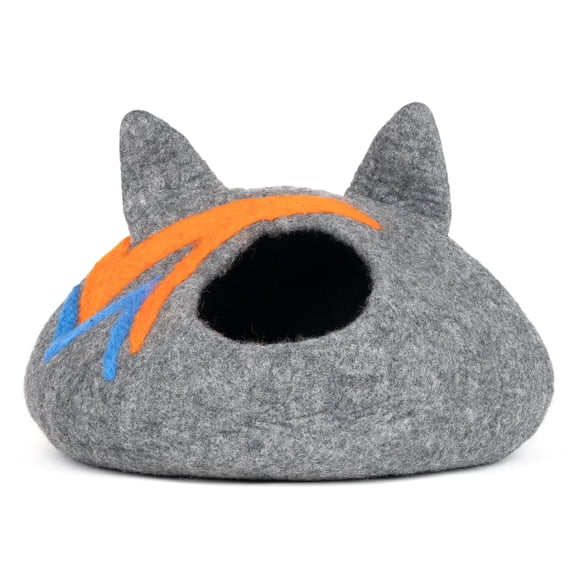 Ears & Lightning Felt Cat Cave