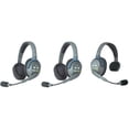 thumbnail image 1 of Eartec EAR-UL312 UltraLITE 3 Person Intercom System with 1 Single &2 Double Headsets & Li-Ion Batteries, 1 of 1