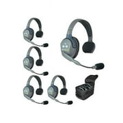 Eartec UL5S 5 - شخص اتصال لاسلكي مزدوج مزدوج مع 5 سماعات أذن مفردة Ultralite