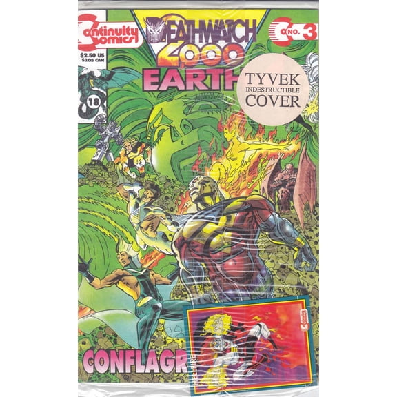 Earth 4 Deathwatch 2000 #3A (with card) VF ; Continuity Comic Book