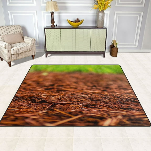 Earth 63''x48'' Plush Memory Foam Bath Mat, Soft, Absorbent, Non Slip, Durable