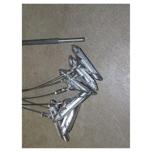 Earth Anchors 6 Pack - 40-DB1 20 Inch Ground Anchors with Stake Driver Tool - Heavy Duty Tent Stakes for Camping, Tarps, Landscaping & Outdoor Use