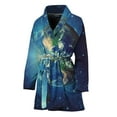 thumbnail image 1 of Earth And Space Women Bathrobe One Size Univeral Fits Fashion Lightweight Plush Fleece Long Robe For Women, 1 of 4
