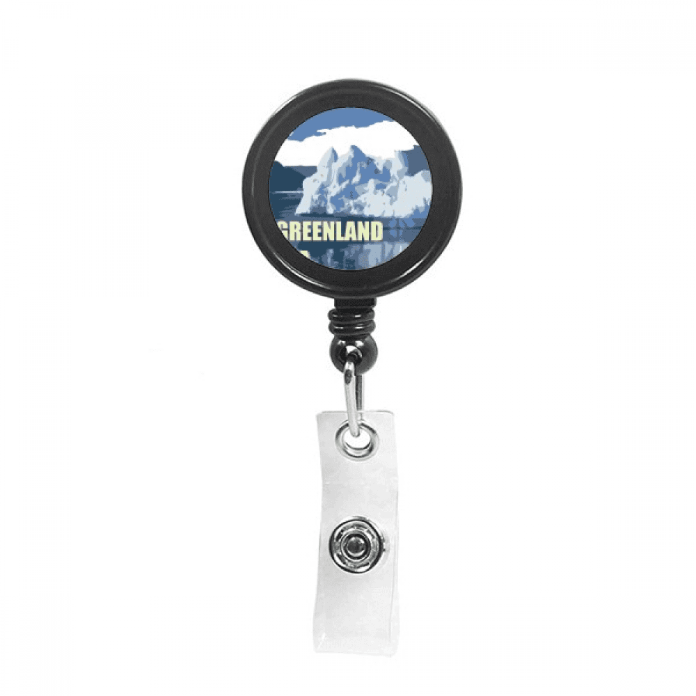 Earth Arctic Sea Art Deco  Fashion Retractable Keychain Badge Holder ID Badge