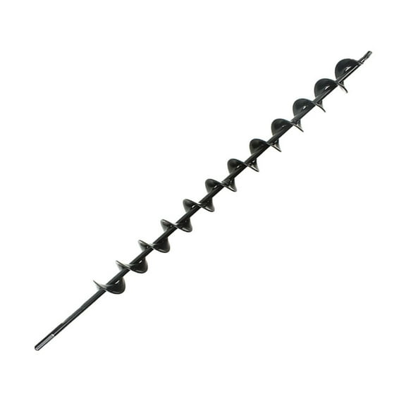 Earth Auger Drill Bit, 24 inch Long 1.75 inch Wide Helix 10mm Diameter Non-Slip Hex Shank, Rust-Proof Repid Planter, Yard Gardening Planting Bulbs Auger, Post Umbrella Hole Digger