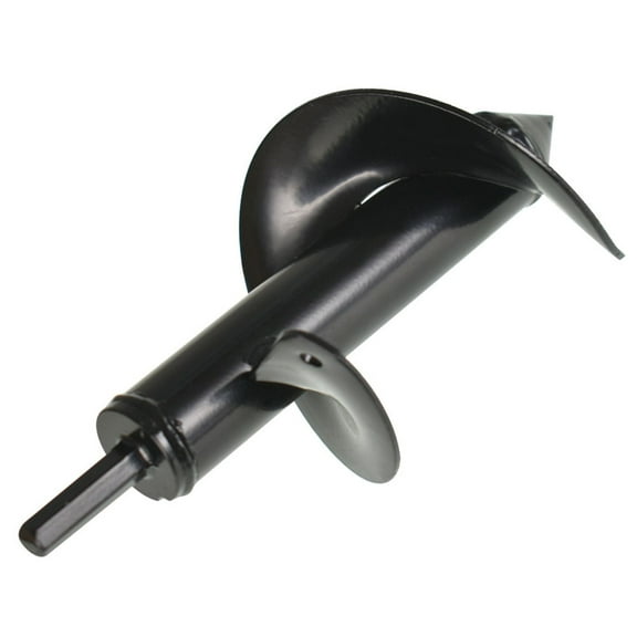 Earth Auger Drill Bit, 7 inch Long 3 inch Wide Helix Non-Slip Hex Shank, Rust-Proof Repid Planter, Yard Gardening Planting Bulbs Auger, Post Umbrella Hole Digger for 3/8 inch Hex Drive Drill