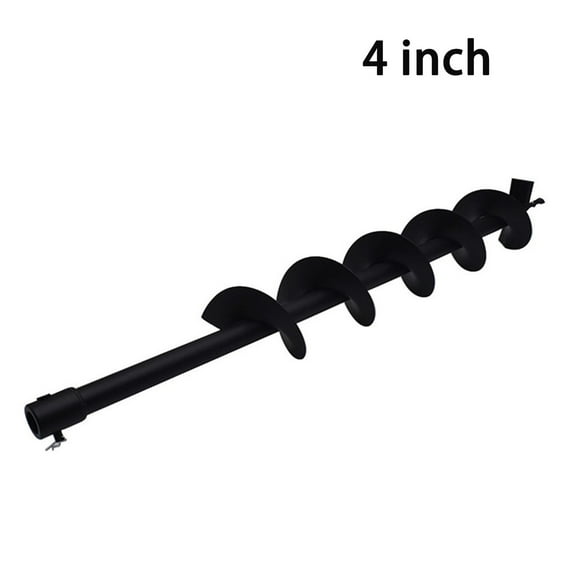 Earth Auger Drill Bits 4-6-8-10 inch for Gas Powered Post Fence Hole Digger (4 inch)
