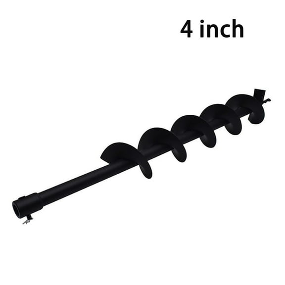 Earth Auger Drill Bits 4-6-8-10 inch for Gas Powered Post Fence Hole Digger (4 inch)