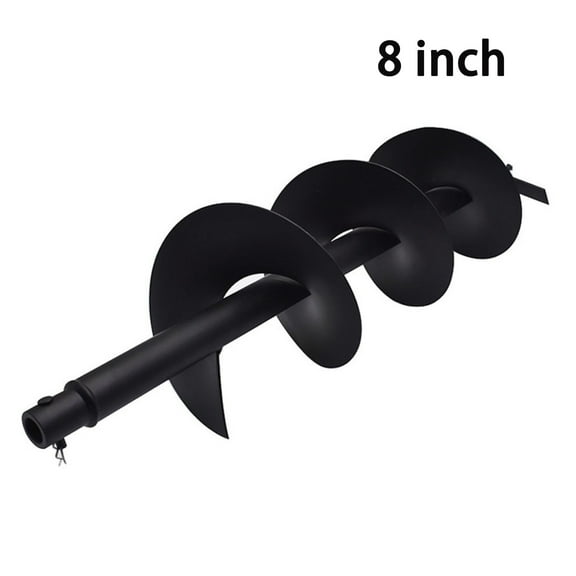 Earth Auger Drill Bits 4-6-8-10 inch for Gas Powered Post Fence Hole Digger (8 inch)