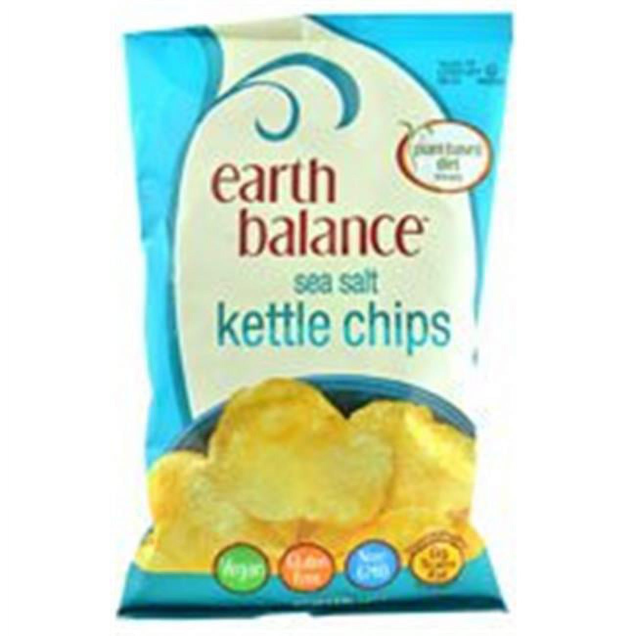 Earth Balance Kettle Chips Vegan Sea Salt 5 Oz (Pack of 12)