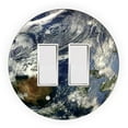 thumbnail image 1 of Earth Blue Design - Round Light Switch Plate Cover - Single Rocker, 1 of 1