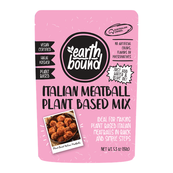 Earth Bound Italian Meatball Plant Based Protein Mix 5.3 oz