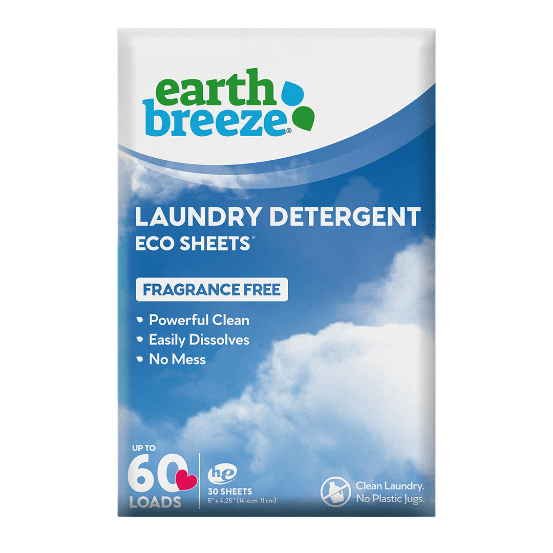 Binbata Laundry Detergent Sheets, Unscented No Plastic Jug (64 Loads) 32 Sheets, Liquidless Eco-Friendly Laundry Sheets, Hypoallergenic Biodegradable