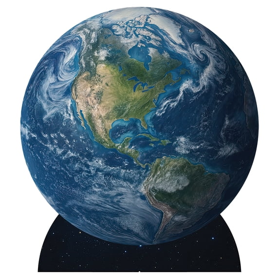 Earth Cardboard Stand-Up with Easel, 4' 2" x 3' 8¾"