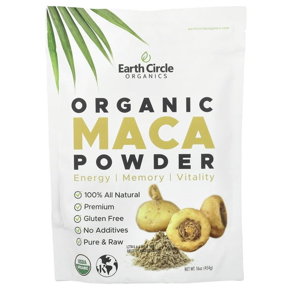 Earth Circle Organics - Organic Raw Maca Powder - 16 oz.
