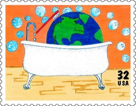 Earth Clean-up Canvas Art - US POSTAL SERVICE (24 x 30)