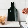 thumbnail image 1 of Earth Cutting Board, Planet Earth As Seen from the Moon Outer Space Milky Way Quiet Night Sky Galaxy, Tempered Glass Cutting and Serving Board, Wine Bottle Shape, Black Grey Blue, by Ambesonne, 1 of 1