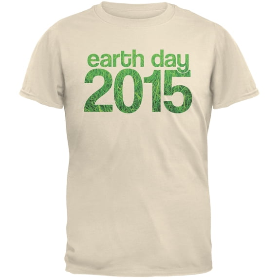 Earth Day - 2015 Grass Adult Organic Natural T-Shirt