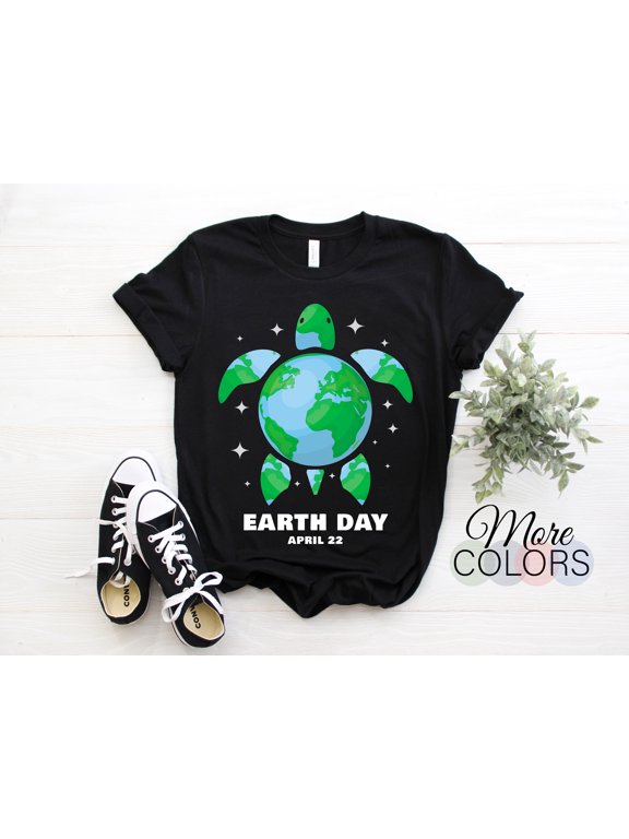 Earth Day 2022 Restore Earth Sea Turtle Art Save The Planet T-Shirt, Ocean Sea Help Save Our Planet This April 22, Recycle Recycling Nature,