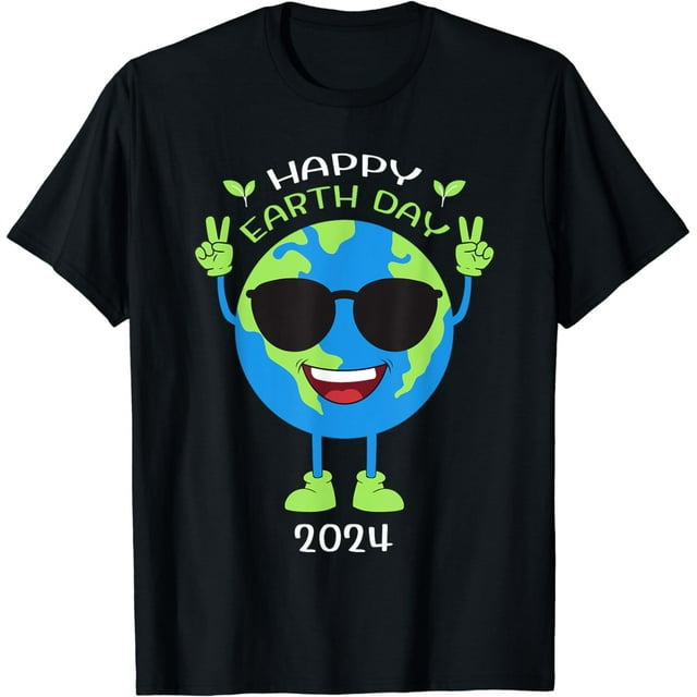 Earth Day 2024 Funny Earth Day Birthday Kids Boys Girls T-shirt Graphic 