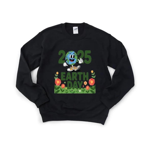 Earth Day 2025 Environmental Awareness Planet Save Fun Sweatshirt, for men & women, up to size 5XL