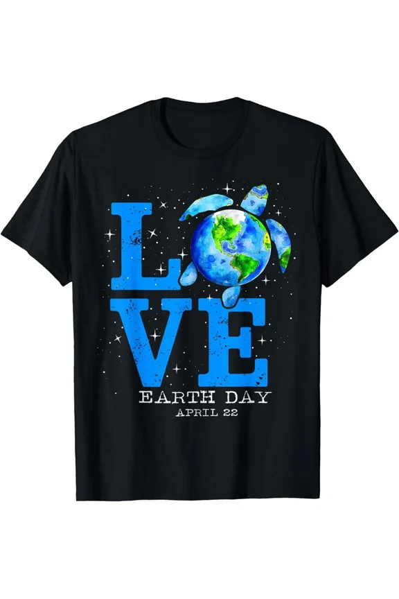 Earth Day 2025 Save Sea Turtle The Planet Restore Earth T-Shirt, Adult Kid Shirt