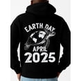 thumbnail image 1 of Earth Day 2025 hoodies & sweatshirt earth mens machine washable black Comfortable Material，Bold Design casual cute funny Fashion Unisex Shirt Graphic tshirts Retro Unisex Shirt Graphic tshirts, 1 of 7
