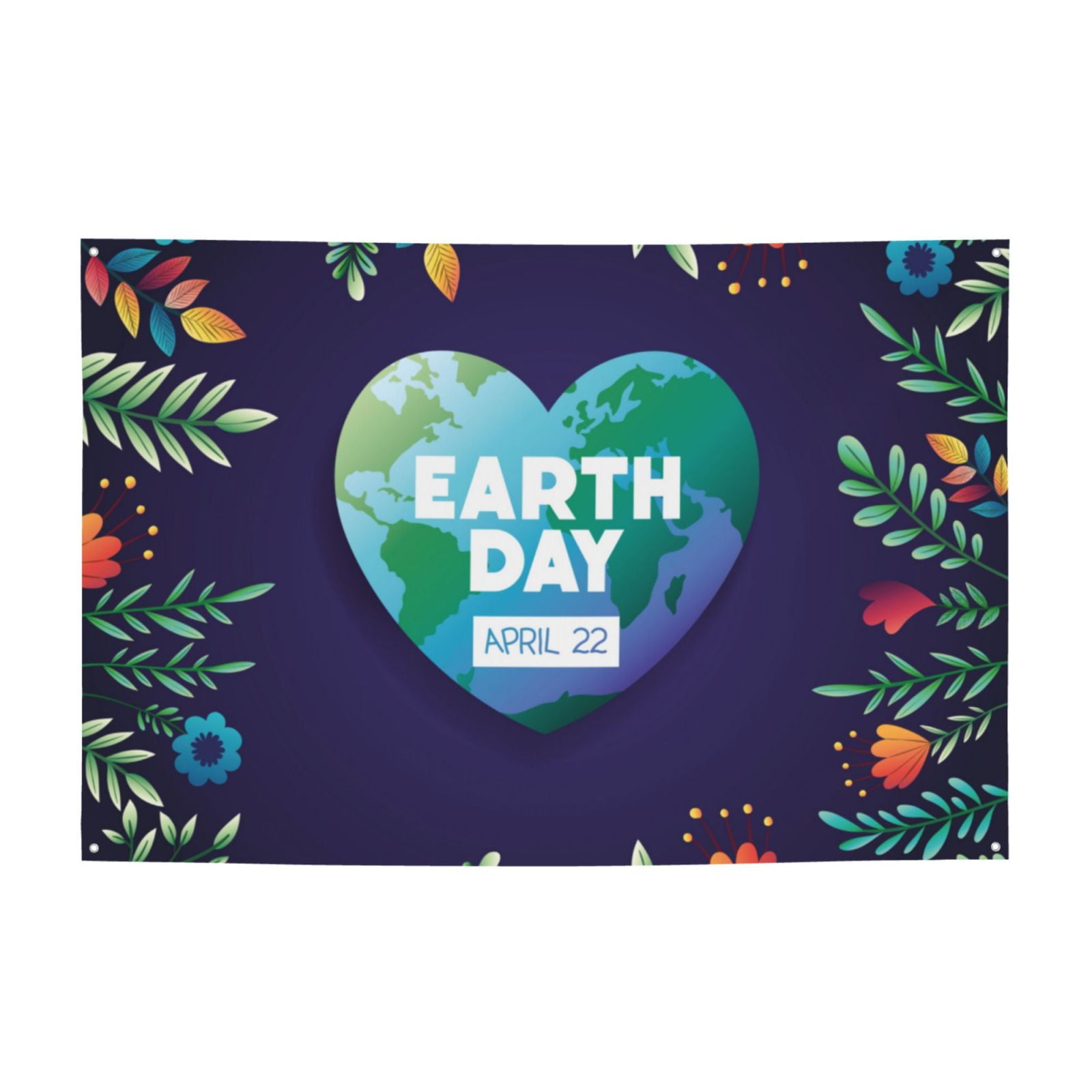 Earth Day Banner Backdrop Porch Sign 47 x 71 Inches Holiday Banners for ...