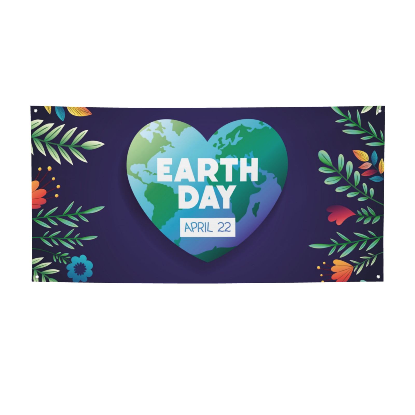 Earth Day Banner Backdrop Porch Sign Small Holiday Banners for Room ...