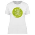 thumbnail image 1 of Earth Day Cool Doodle Quote T-Shirt Women -Image by Shutterstock, Female 3X-Large, 1 of 2