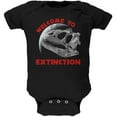 thumbnail image 1 of Earth Day Dino Dinosaur Fossil Welcome To Extinction Soft Baby One Piece Black 0-3 M, 1 of 1