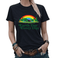 thumbnail image 1 of Earth Day Every Day Rainbow Forest Graphic Tees Womans Tshirt Shirts White/Black S-5XL Tops, 1 of 4