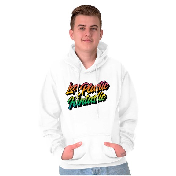 Earth Day Go Green Reuse Recycle Unisex Plus Fleece Graphic Hoodie Brisco Brands 2X