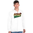thumbnail image 1 of Earth Day Go Green Reuse Recycle Unisex Fleece Graphic Zip Up Hoodie Brisco Brands 2X, 1 of 5