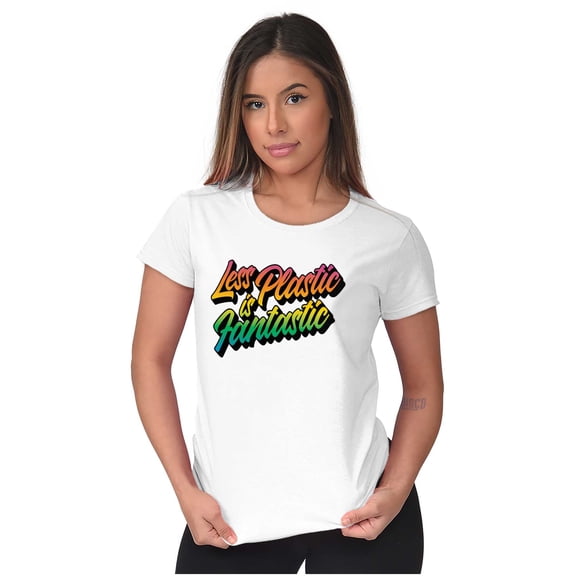 Earth Day Go Green Reuse Recycle Womens Slim Fit Graphic Tee Brisco Brands S