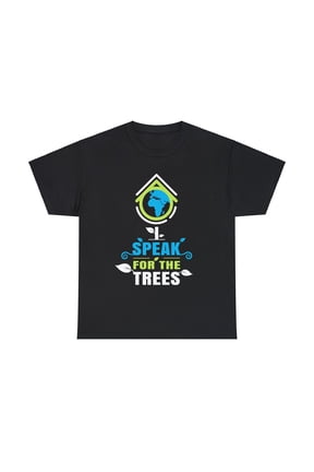 Earth Day I Speak For The Trees Design Nature Lover Men Shirts Big and Tall Plus Size