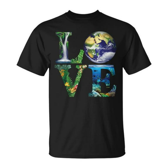 Earth Day Love T-Shirt – Save Our Planet Anniversary Shirt, Environmental Awareness Apparel, Eco-Friendly Earth Day Gift, Protect the World Graphic Tee
