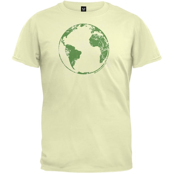 Earth Day - Planet Earth Distressed Organic T-Shirt
