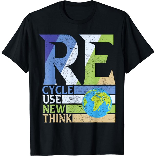 Earth Day Recycle Reuse Reduce Rethink Planet Earth Day 2024 Cotton T ...