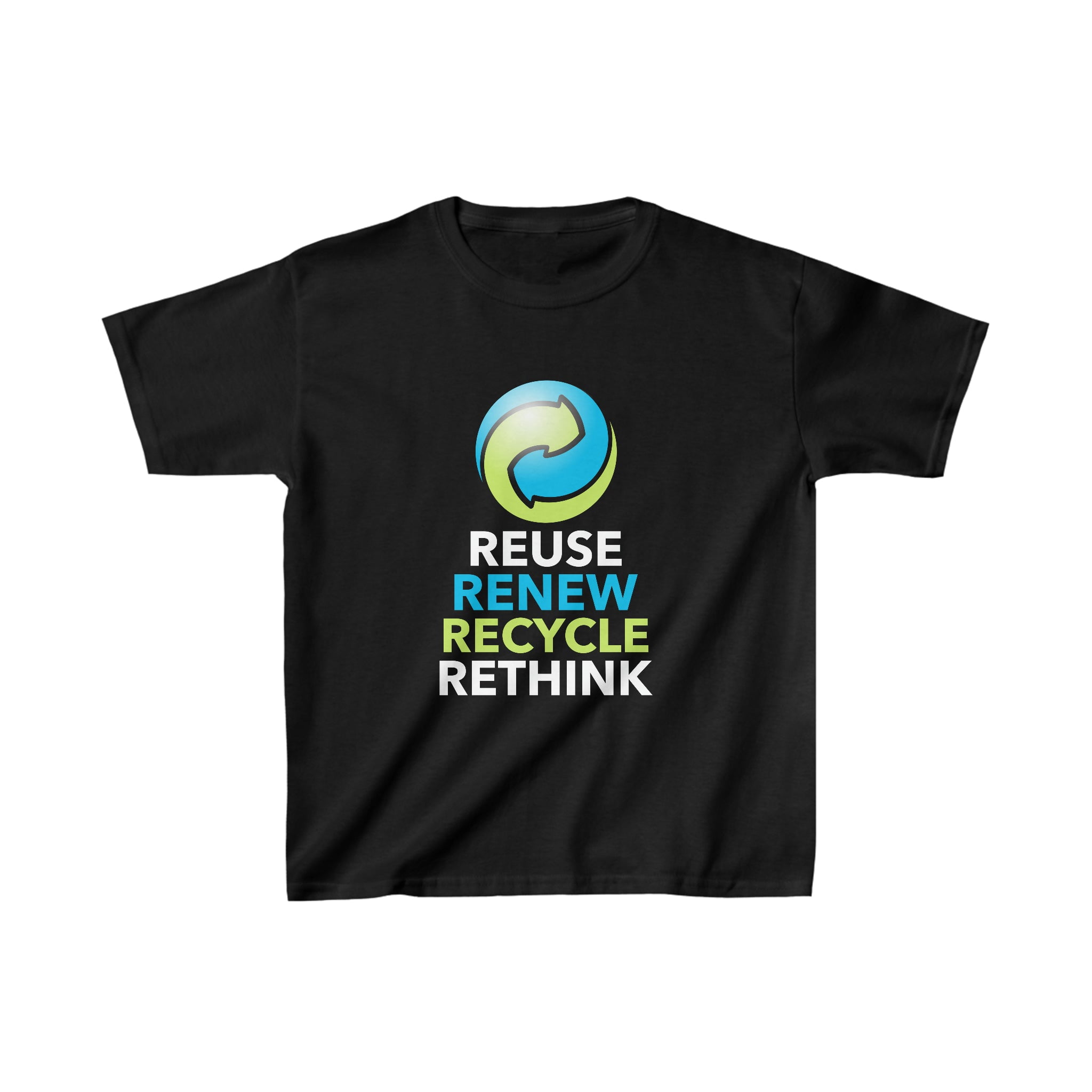 Earth Day Recycling Symbol Reuse Renew Rethink Recycle Girls Tshirts ...