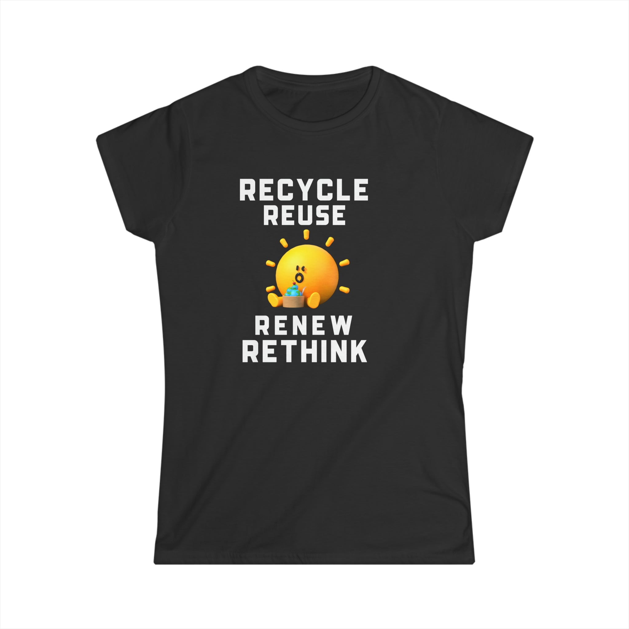 Earth Day Recycling Symbol Reuse Renew Rethink Recycle Shirts for Women ...